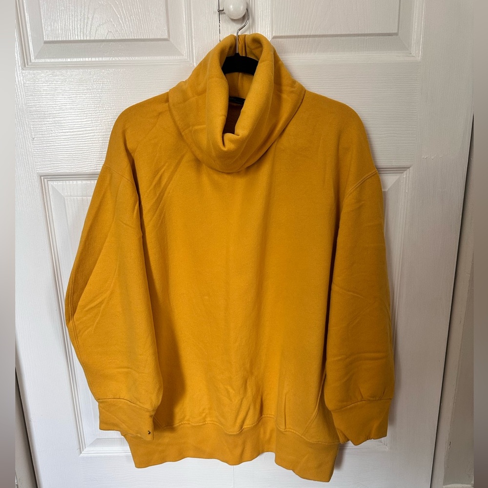 Zara Golden Mustard Turtleneck Sweatshirt
